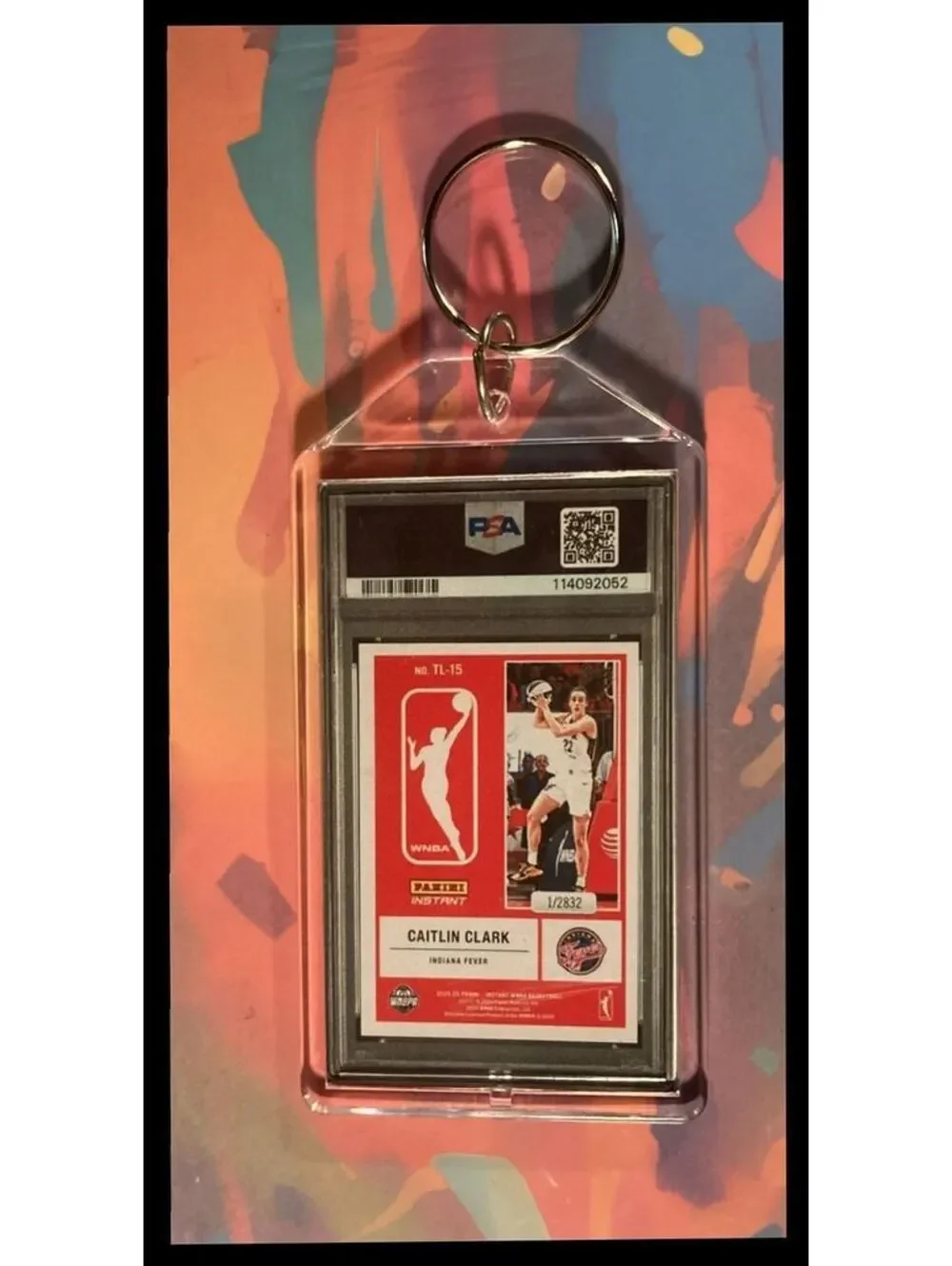 3021 Caitlin Clark 2024 Panini The Logo  Custom Keychain-Great Gift